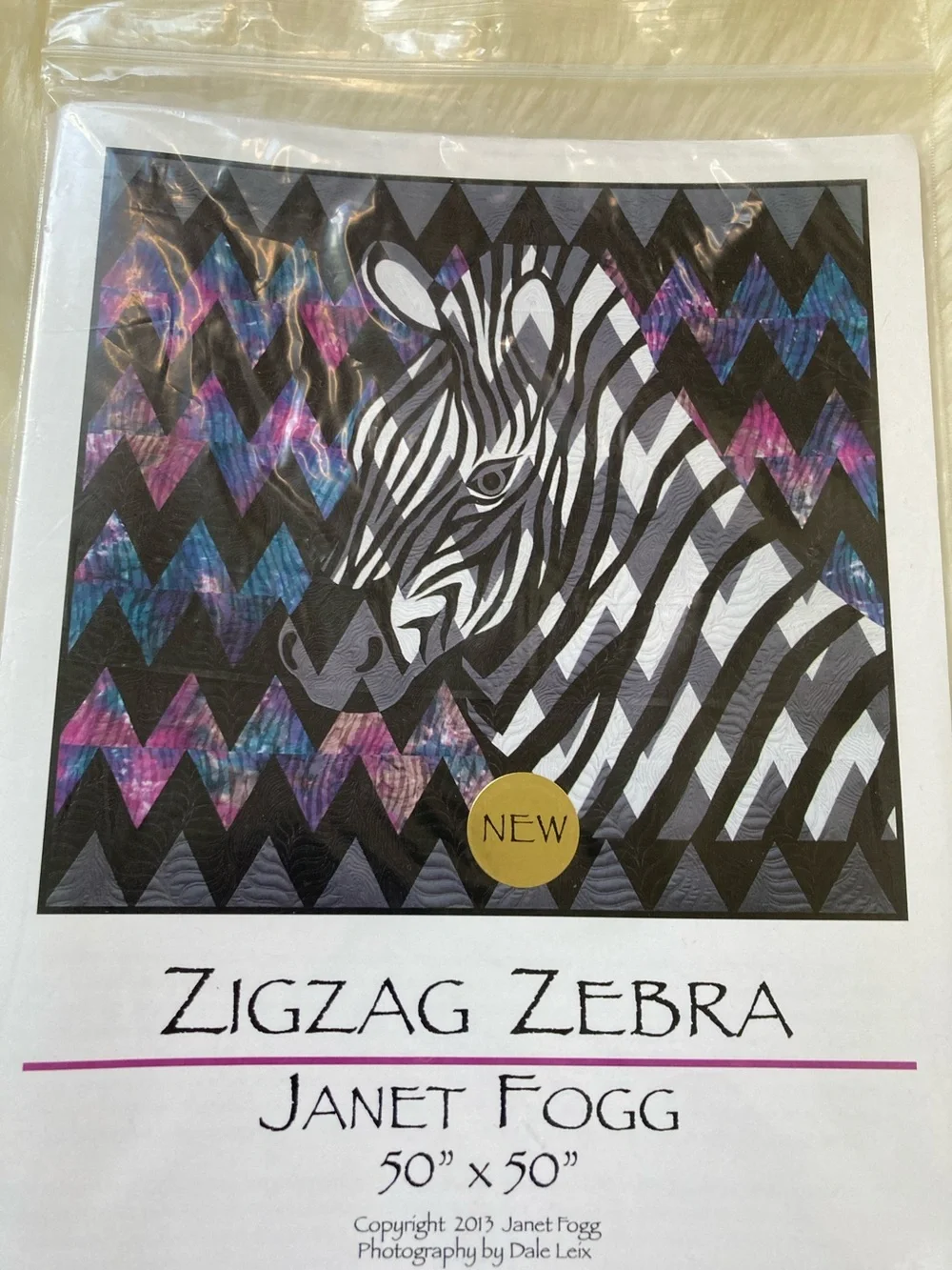 NIP zigzag zebra Janet Fogg Quilt Pattern